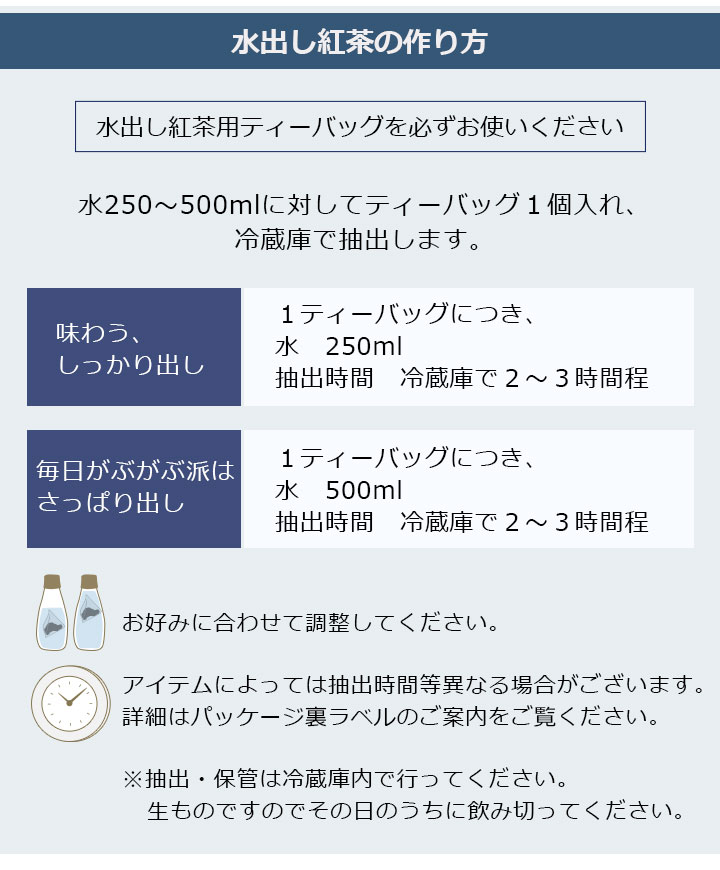 水出し作り方