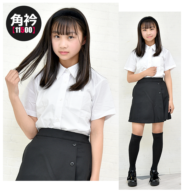 女の子 半袖 ブラウス 白 ガールズ ジュニア 子ども 幼稚園 保育園 