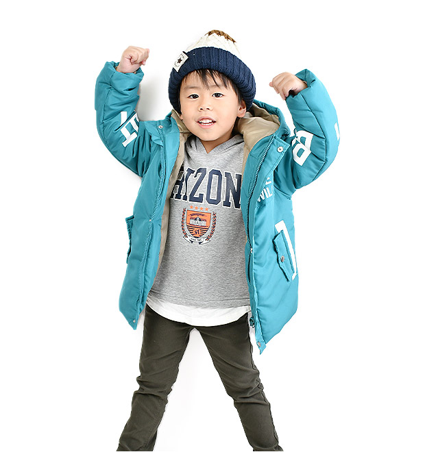 BlueMart ジャケット パーカー 男の子 子供服 ジャンパー ジャンバー あったか アウター ジャケット チャコール エメラルドグリーン 110-130｜sime-fabric｜07