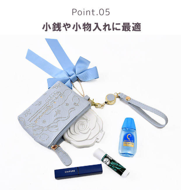 サンリオ リールパスポーチ パスケース ポーチ グッズ 小物入れ おしゃれ レディース 女の子 小さめ リール付き トラベル 旅行 かわいい クロミ キティ sanrio | ブランド登録なし | 10