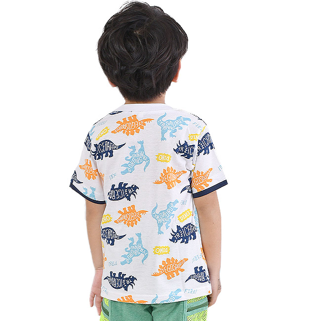 RESULT 子供服 tシャツ 男の子 恐竜 プリントTシャツ キッズ 男の子 子供服 かっこいい Uネック 総柄 トップス 半袖シャツ 半袖Tシャツ 半袖 Tシャツ 丸首｜sime-fabric｜11