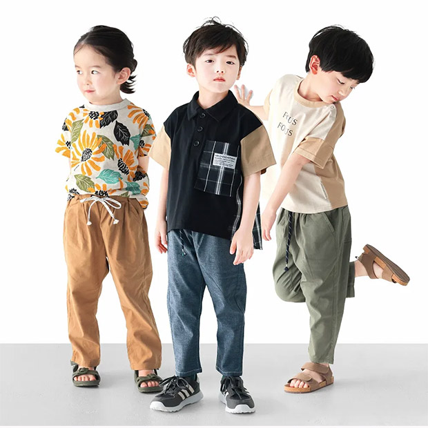 L.COPECK エルコペック デニムパンツ 七分丈 リネン パンツ カラーパンツ ロングパンツ キッズ 子供服 パンツ かっこいい ストレッチ 無地 おしゃれ シンプル | ブランド登録なし | 04