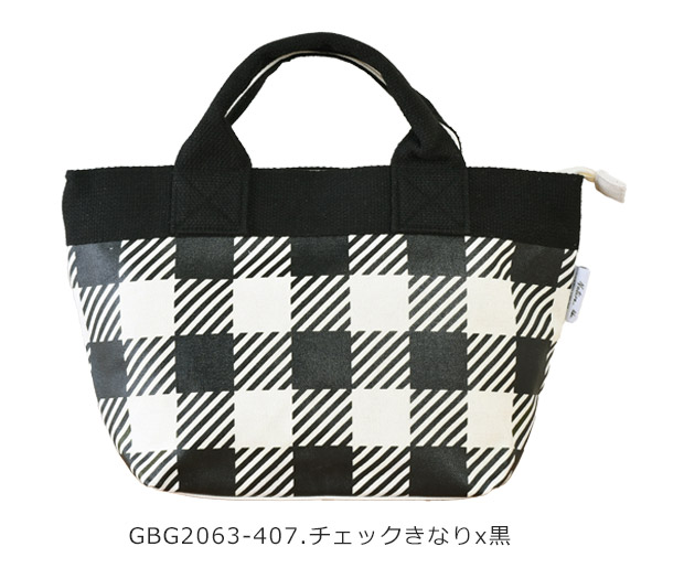 トートバッグ レディース 小さめ ミニトート バッグ 手提げ ファスナー付き キャンバス ミニバッグ ファスナー ランチバッグ 通勤 軽量 マチ広 送料無料 | ブランド登録なし | 02