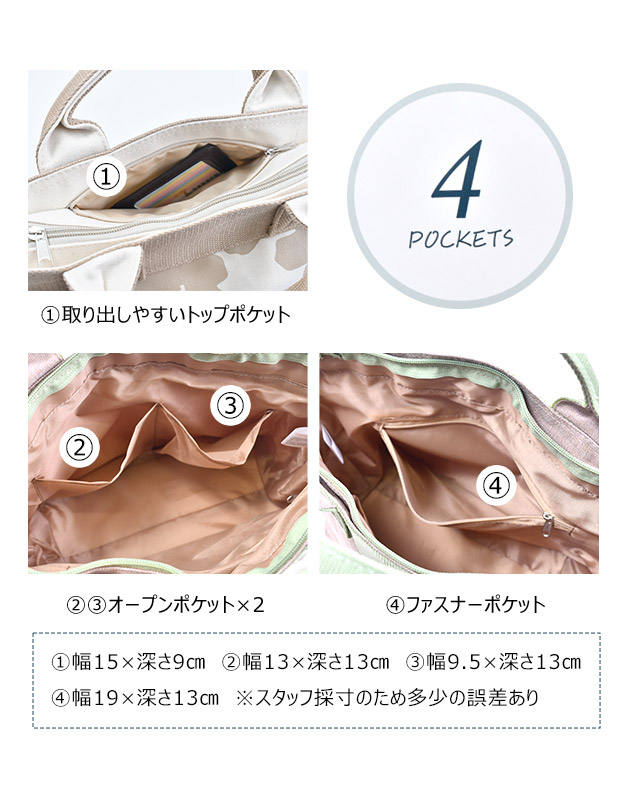 トートバッグ レディース 小さめ ミニトート バッグ 手提げ ファスナー付き キャンバス ミニバッグ ファスナー ランチバッグ 通勤 軽量 マチ広 送料無料 | ブランド登録なし | 30