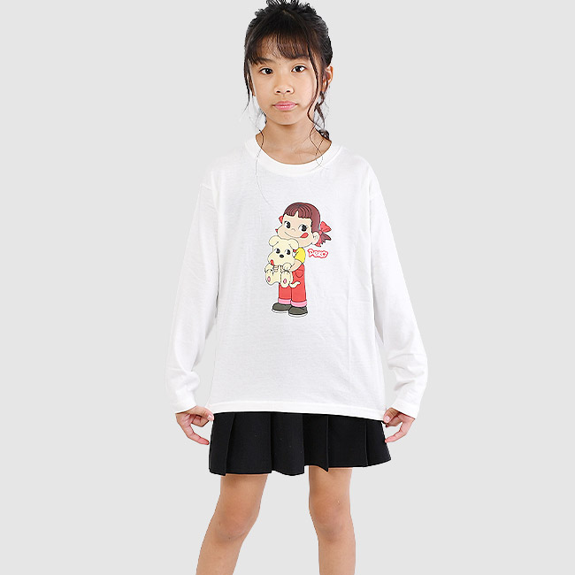 ペコちゃん キッズ ロンT 長袖Tシャツ 女の子 子供服 トップス 140 