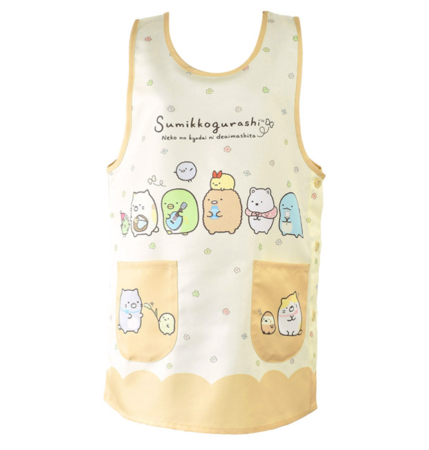 爆買 エプロン キャラクター かわいい レディース M L ラン型 かぶり