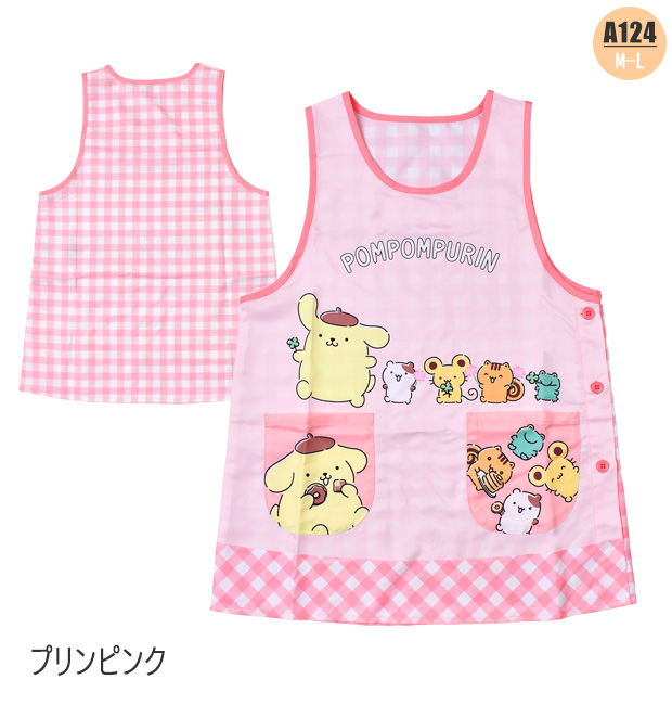 エプロン キャラクター かわいい 大きいサイズ M L 3L 4L 2L LL
