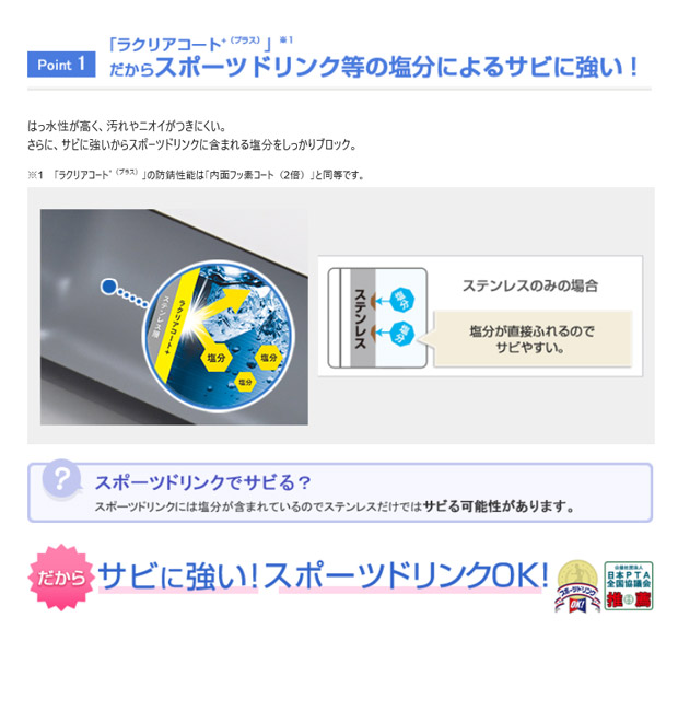 象印 クールボトル ステンレス MIZUNO ミズノ 水筒カバー付き カバー付属 1L 1.0L スポーツドリンク対応 保冷専用 水筒 すいとう 子供 中学生 男の子 部活 | 象印 | 04