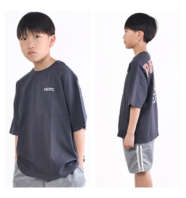 SHISKY シスキー 半袖 Tシャツ 綿100% キッズ 半袖tシャツ 男の子 ビッグシルエット プリント 半袖T クルーネック 半袖 ジュニア おしゃれ 子供服 トップス | SHISKY | 22
