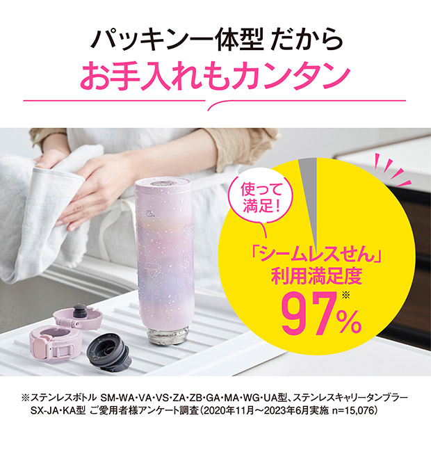 象印 ステンレスボトル シームレスせん 480ml 0.48L スポーツドリンク対応 保冷 保温 水筒 ボトル スポーツボトル ステンレス製 子ども キッズ 男の子 女の子 | 象印 | 13