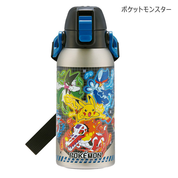 SKATER スケーター ダイレクトボトル 水筒 600ml ショルダーベルト付き キャラクター キッズ 人気 男の子 女の子 保冷 直飲み 新柄 かわいい かっこいい 子供 | ブランド登録なし | 01