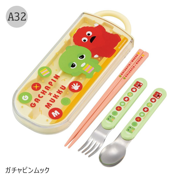 SKATER スケーター スライドトリオ トリオセット お弁当 スプーンセット お箸 抗菌 2025年 新柄 スプーンフォーク 保育園 幼稚園 小学生 男の子 女の子 送料無料 | スケーター | 31