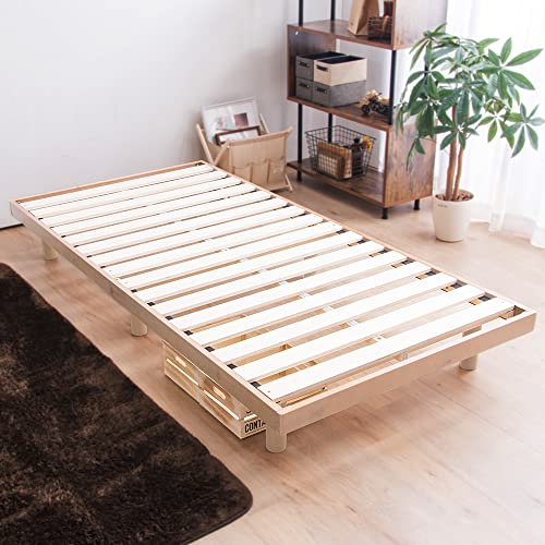 ベッド シングル ベッドフレーム すのこ すのこベッド フロアベッド 北欧 天然木 通気性 高さ調節 2段階 スノコベッド 木製 S SimpleStyle｜simplestyle-y｜04