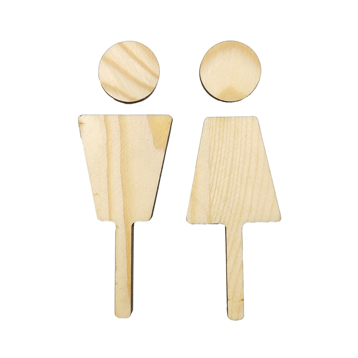 お手洗いピクトグラム 木製 シール式 トイレ 表示 インテリア雑貨 送料無料 | ブランド登録なし | 01