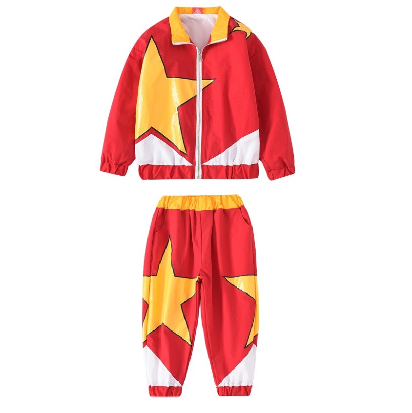 ウィンドブレーカー ジャージ 上下 Hiphop ヒップホップダンス衣装 キッズ セットアップ 赤 黄色 Dg 23 Sims Mart Ys 通販 Yahoo ショッピング