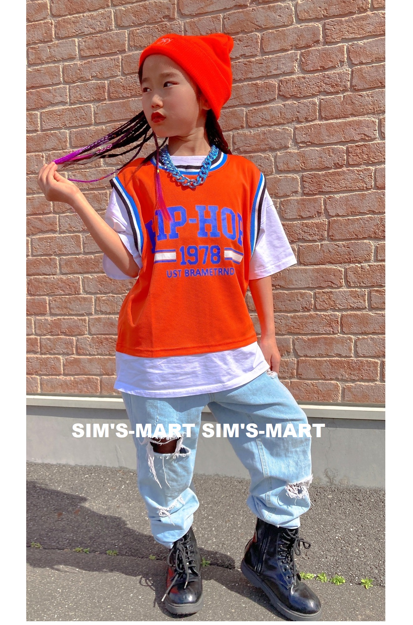 キッズ tシャツ ダンス 衣装 ヒップホップ 子供ダンス服 hiphop