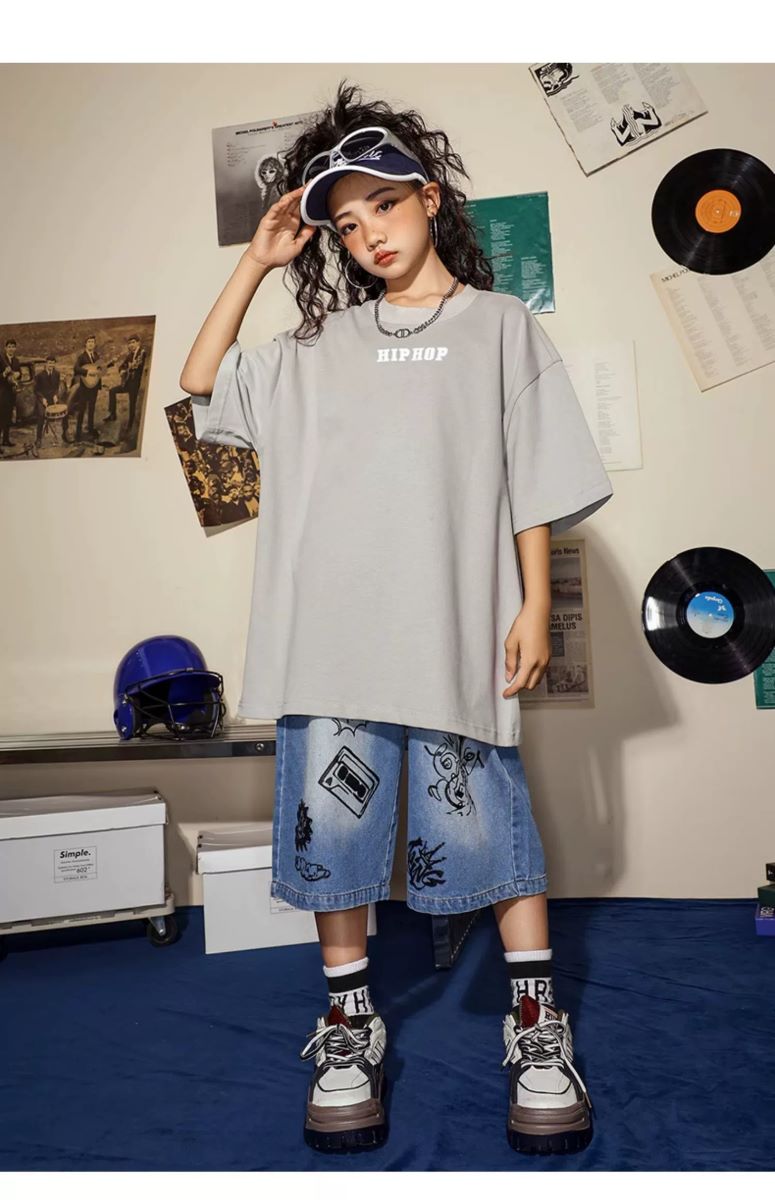 ヒップホップ 衣装 キッズダンス衣装 セットアップ 韓国 子供
