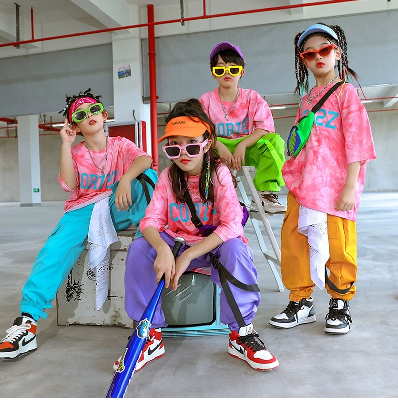 新品ティール色ダンス衣装上下セット dfhx2.jpg