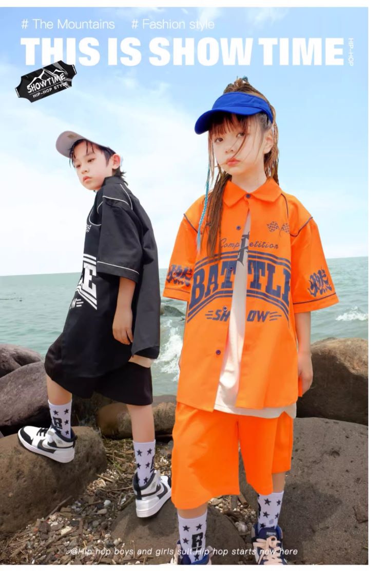 キッズ ヒップホップ 衣装 セットアップ ダンスウェア 子供ダンス服