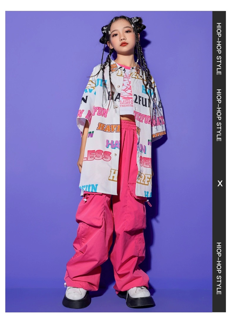 ヒップホップ 衣装 キッズダンス衣装 セットアップ 韓国 子供ダンス服