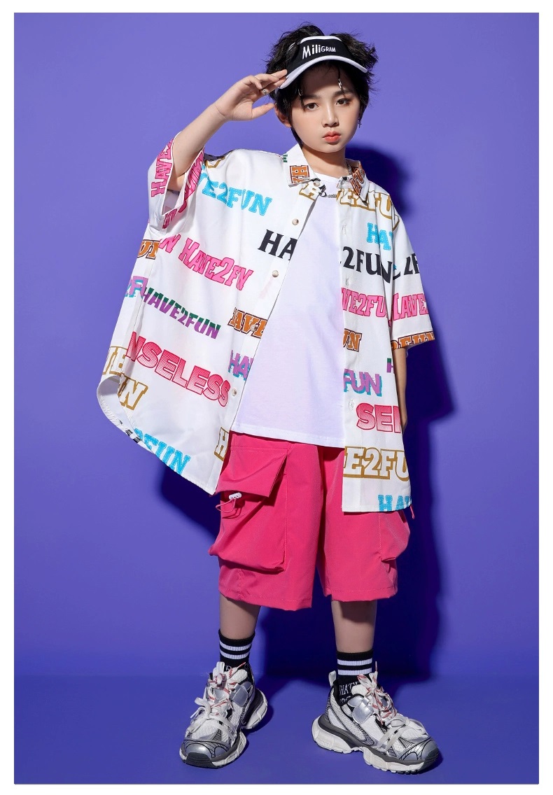 ヒップホップ 衣装 キッズダンス衣装 セットアップ 韓国 子供ダンス服