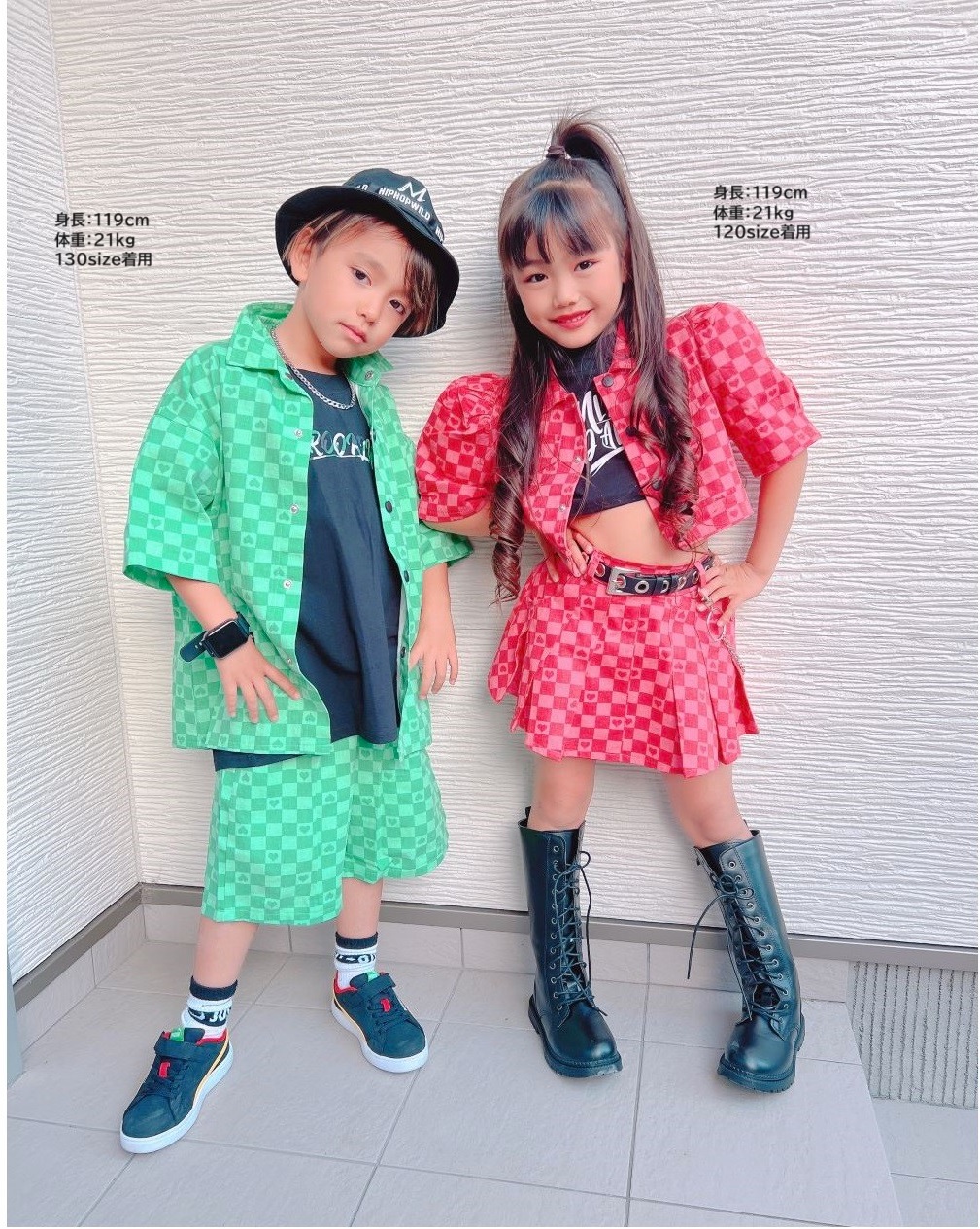 K-POP ダンス衣装 韓国 キッズダンス衣装 ガールズ セットアップ