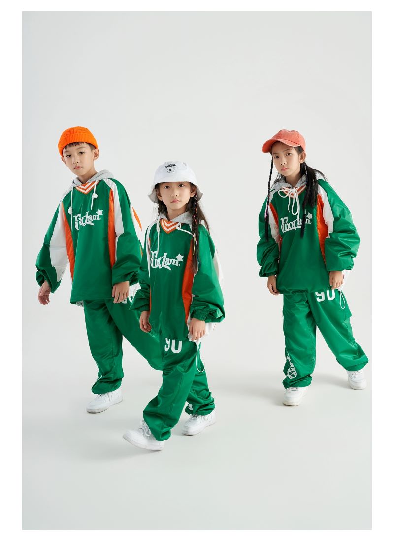 ヒップホップ 衣装 キッズダンス衣装 セットアップ 子供ダンス服 派手