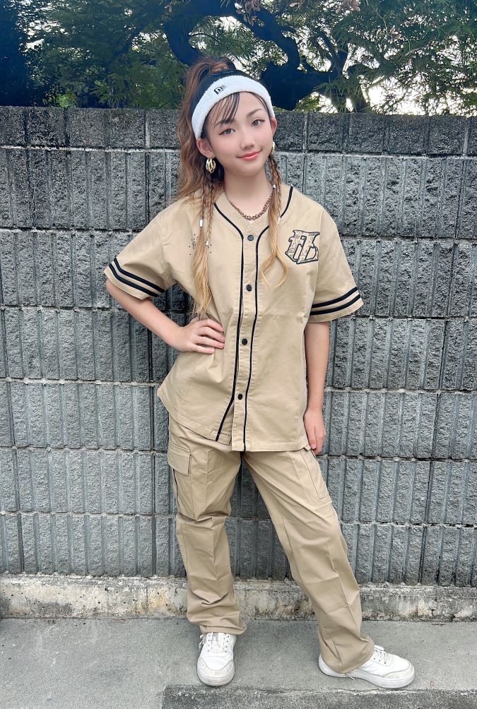ロックダンス衣装 ヒップホップ ダンス衣装 セットアップ キッズ 子供 大人 メンズ レディース キッズダンス衣装 ベースボールシャツ パンツ ベージュ 白 黒 ロックダンス衣装 ヒップホップ ダンス衣装 セットアップ キッズ 子供 大人 メンズ レディース キッズダンス衣装 ベースボールシャツ パンツ ベージュ 白 黒