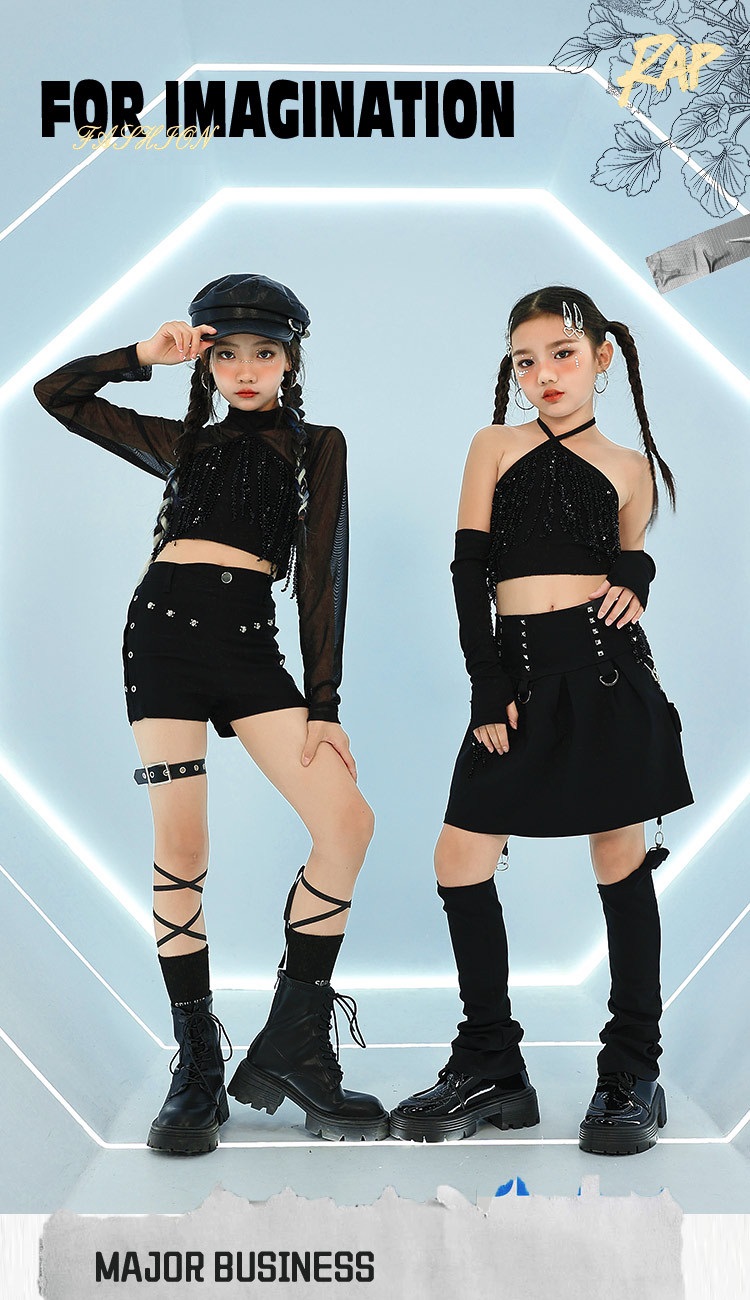 ダンス衣装 セットアップ ガールズ ヒップホップ 衣装 ジャズ K-POP