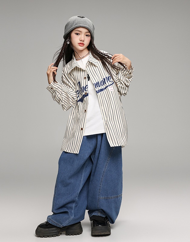 シャツ キッズダンス衣装 ヒップホップ ファッション ダンス衣装