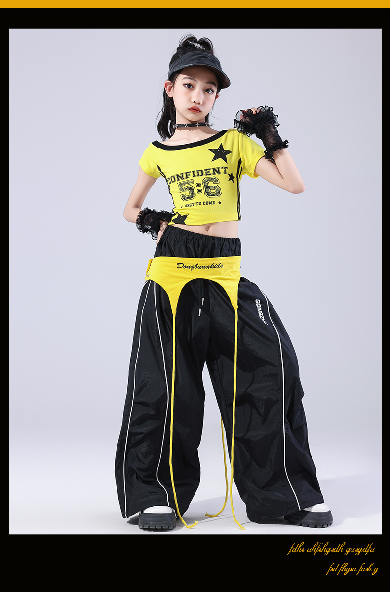 キッズダンス衣装 セットアップ ガールズ ヒップホップ K-POP 韓国