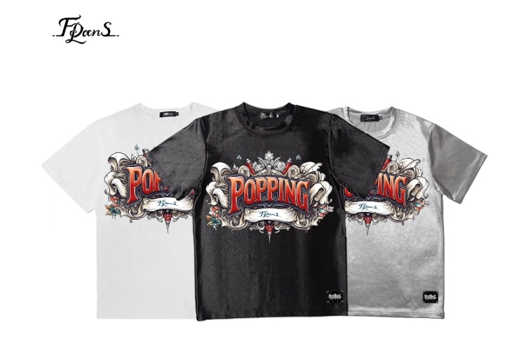 ポップダンス 半袖Tシャツ トップス ポッピン ロックダンス ダンス衣装