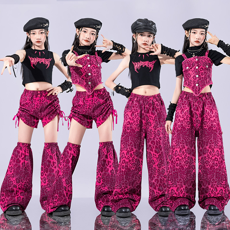 キッズダンス衣装 セットアップ 黒 ピンク ガールズ ヒップホップ 衣装