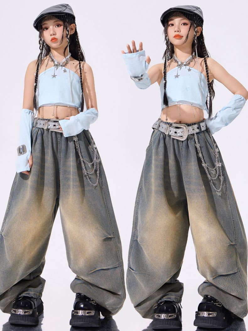 ダンス衣装 セットアップ ガールズ ヒップホップ 衣装 ジャズ K-POP