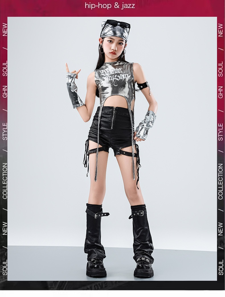 キッズダンス衣装 セットアップ ヒップホップ 衣装 子供ダンス服 派手