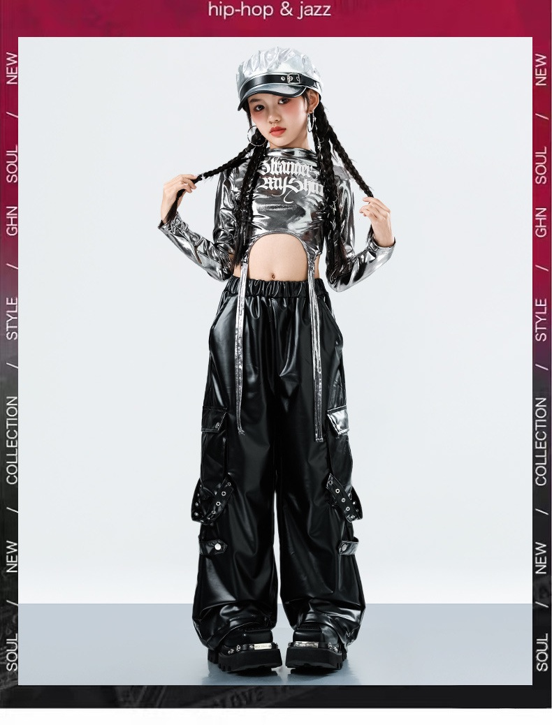 キッズダンス衣装 セットアップ ヒップホップ 衣装 子供ダンス服 派手