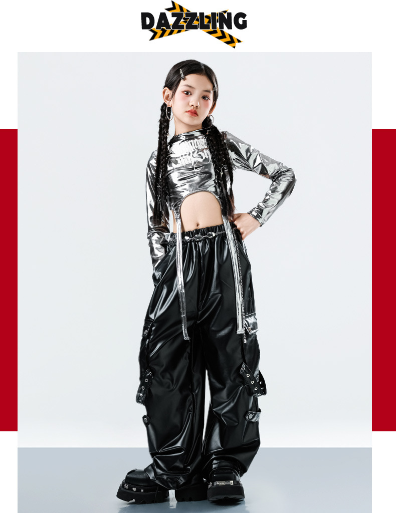キッズダンス衣装 セットアップ ヒップホップ 衣装 子供ダンス服 派手
