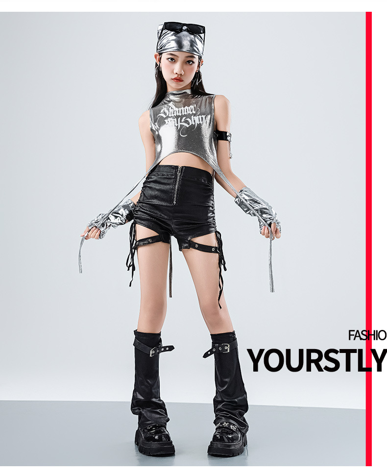 キッズダンス衣装 セットアップ ヒップホップ 衣装 子供ダンス服 派手