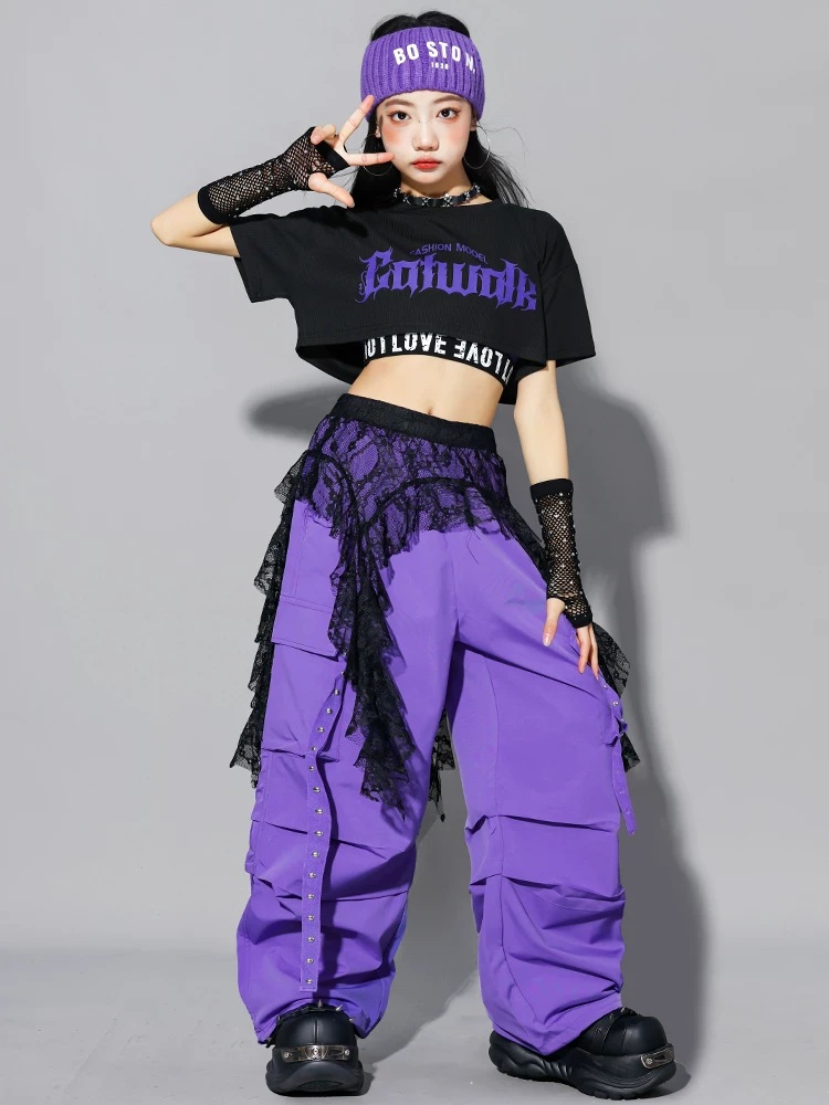 キッズダンス衣装 セットアップ ガールズ ヒップホップ 衣装 K-POP