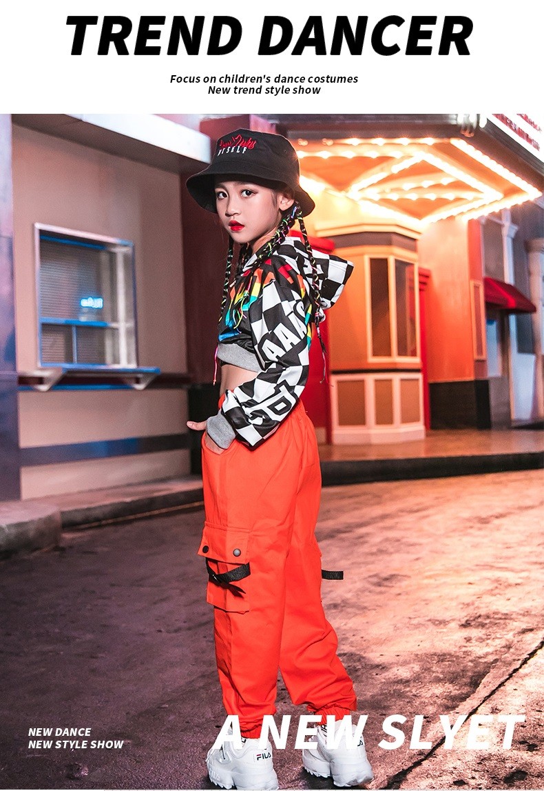 キッズ ヒップホップ ファッション ダンス衣装 派手 K-POP 韓国