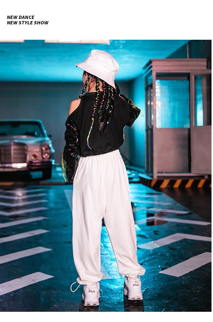キッズダンス衣装 ヒップホップ セットアップ 派手 K Pop 黄色 ダンスファッション 韓国 パンツ ジャケット ガールズ ダンス衣装 男の子 黒