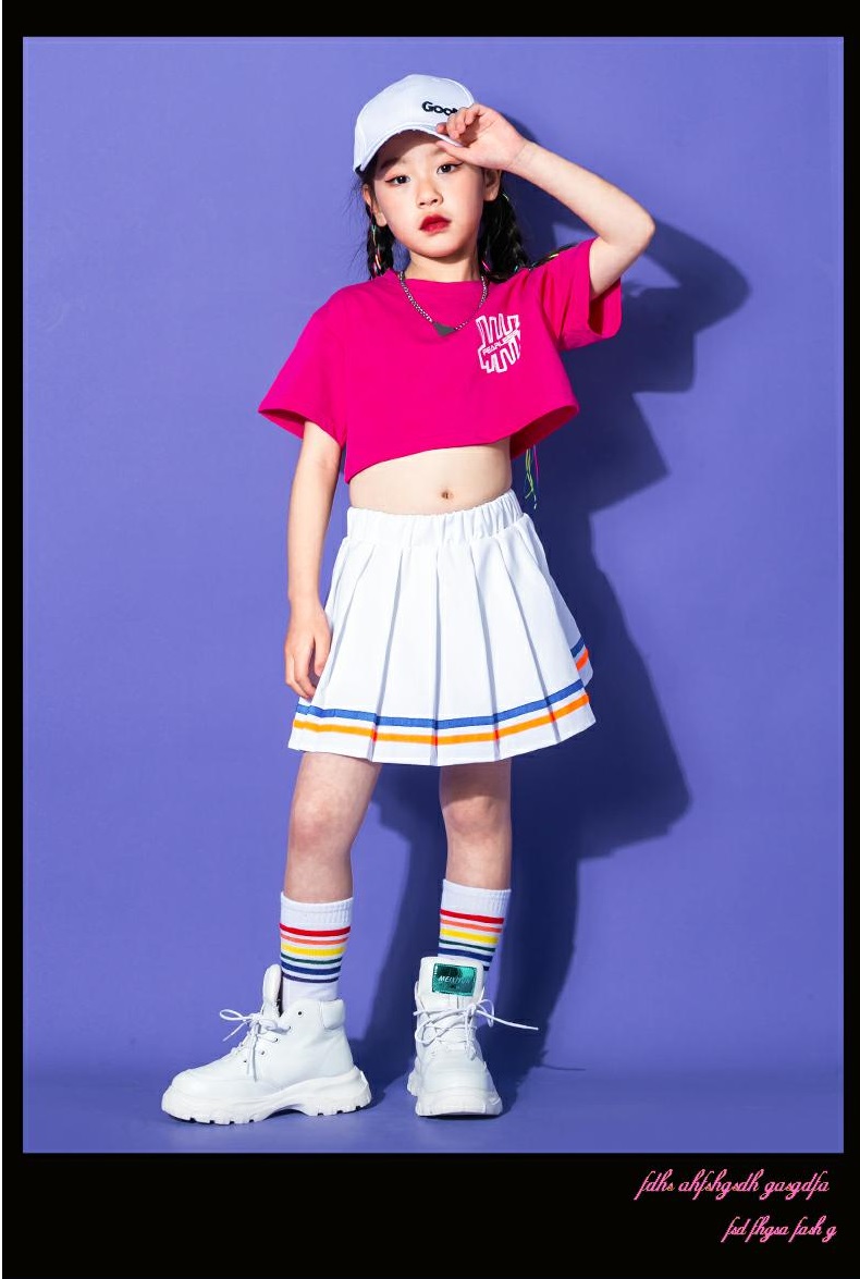 スカート キッズダンス衣装 チアダンス K-POP 韓国 ガールズ