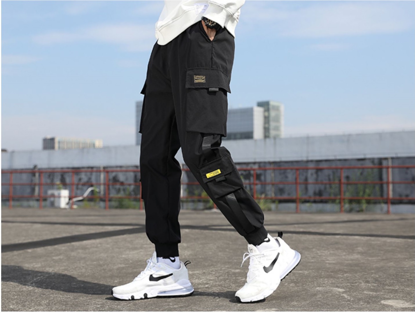 【美品 日本製社交ダンス衣装】パンツ ボトムス ズボン レッスンウェア 練習着 PAPILLON パピヨン Lサイズ 黒 ブラック 銀 imgrc0088138216.jpg