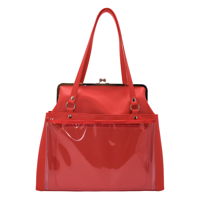 ◆がま口トート 推し事バッグ(1056)【メール便不可】 | 痛バ 痛バッグ 隠せる 推し活 オシカツ オタ活 A4 ショルダー 推し色 推しカラー コンサート ライブ |  | 10