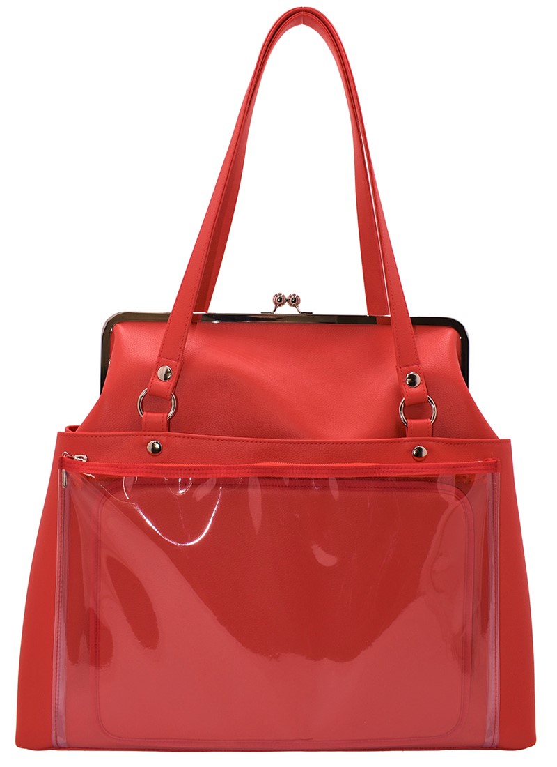 ◆がま口トート 推し事バッグ(1056)【メール便不可】 | 痛バ 痛バッグ 隠せる 推し活 オシカツ オタ活 A4 ショルダー 推し色 推しカラー コンサート ライブ |  | 07