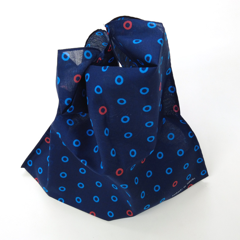 ◆ハンカチエコバック(はんかちのふくろ)【メール便8個まで】(6066) ハンカチみたいに持ち歩ける ポケットバッグ｜ひらくと使える2WAY布バッグ 生地 |  | 09