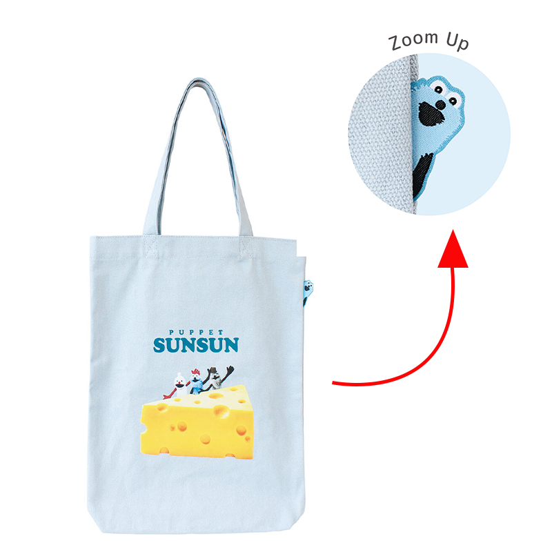 ◆パペットスンスン ひょこっとトートバック(6799)【メール便3個まで】|スンスン　パペットスンスントートバッグ　トートバッグ　キャラクターグッズ |  | 01