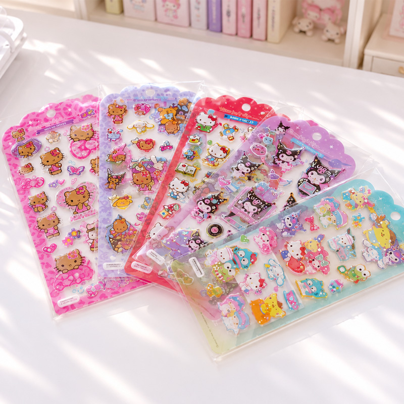 ◆(6804)サンリオキャラクターズ ドロップジュエリーシール デコシール ぷっくりシール キラキラシール ハローキティ クロミ シナモロール 手帳デコ スマホデコ |  | 07
