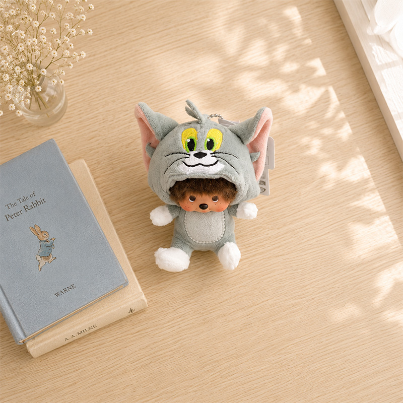 ◆(6796)トムとジェリー モンチッチ 顔でかSSキーチェーン｜ふわふわぬいぐるみマスコット |  | 03