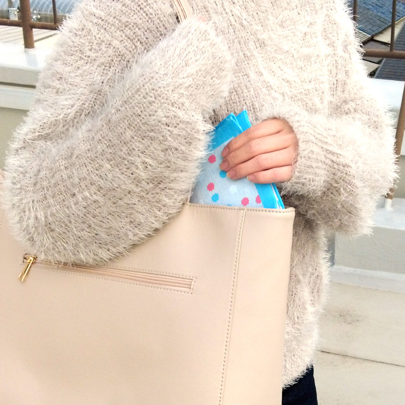 ◆推し活トート(1058)推し活トート クリアポケット付き｜推し活バッグ 缶バッジ対応 ファスナー付き トートバッグ 痛バッグ |  | 01